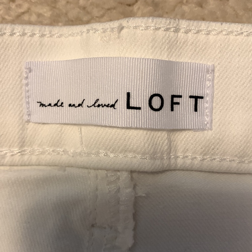 Loft white jeans size 2 - Picture 2 of 3